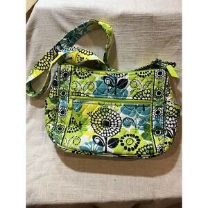 Vera Bradley Medium Zip Tote Bag Shoulder Strap Limesup